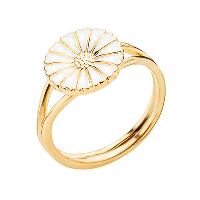 Marguerit ring i Sølv  - 11 mm