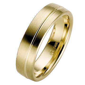 Vielsesring i Guld - 6 mm