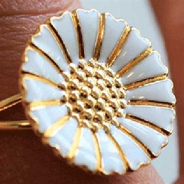 Lund Marguerit ring i forgyldt Sølv - 18 mm