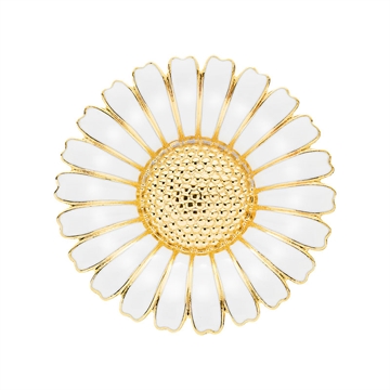 Forgyldt Marguerit broche