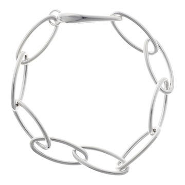 Armbånd i Sølv med ovale led