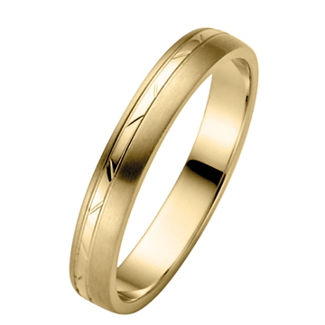 Vielsesring i Guld - 3,5 mm