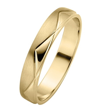 Vielsesring i 8 kt. Guld - 4 mm