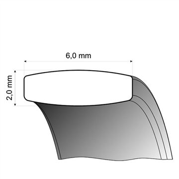 RAUSCHMAYER vielsesringe i Hvidguld - 6 mm