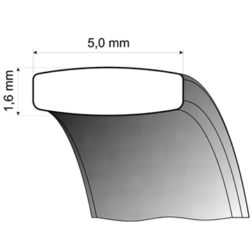 Vielsesring i Guld - 5 mm