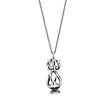Collier i Sølv med Ugle