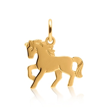 Vedhæng i Guld med hest
