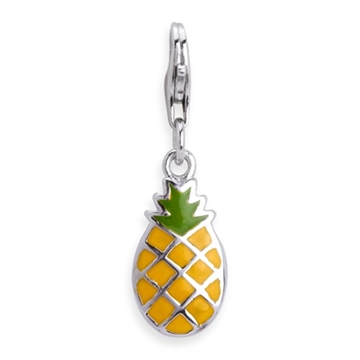 Charms i Sølv med Ananas