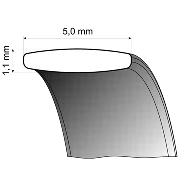 Vielsesringe i Palladium - 5 mm