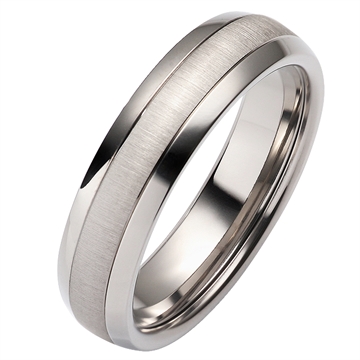 Vielsesring i Titanium og Palladium - 6 mm