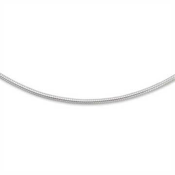 Slangehalskæde i Sølv 0,8 mm