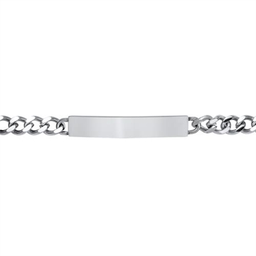 Panserarmbånd i Stål med diamantgravering