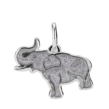 Vedhhæng i Sølv med Elefant