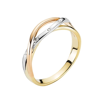 Ring i Guld med diamanter