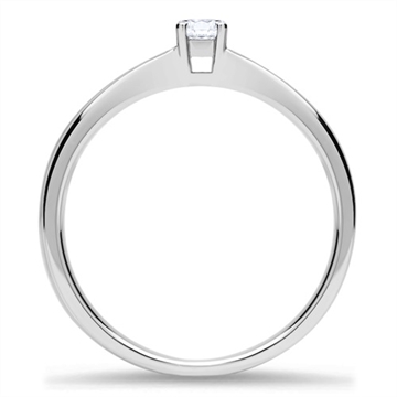 Forlovelsesring i 14 kt. Hvidguld med Diamant - 0,15 ct.