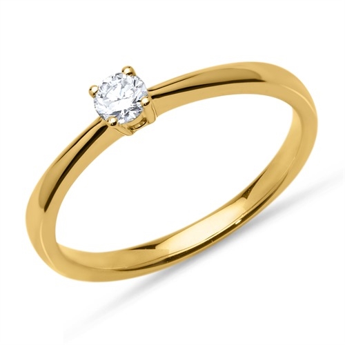Forlovelsesring i kt. med - ct.