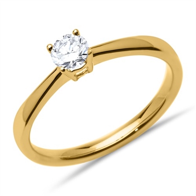 Forlovelsesring i 14 kt. Guld med Diamant 0,25 ct.