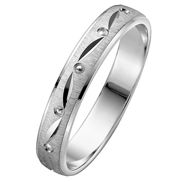 Vielsesring i Palladium - 4 mm