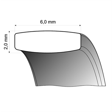 Vielsesringe i 8 kt. Hvidguld med Brillanter 0,86 ct - 6 mm