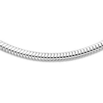 Slangehalskæde i Sølv - 3 mm