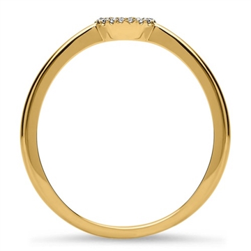 Forlovelsesring i 18 kt. Guld med Diamanter - 0,05 ct.