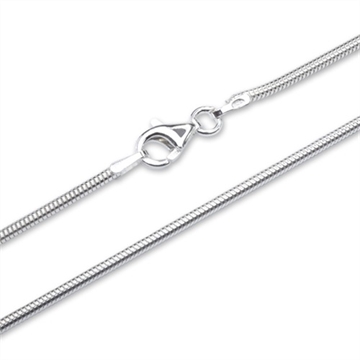 Slange halskæde i Sølv - 1,5 mm fra 40 cm