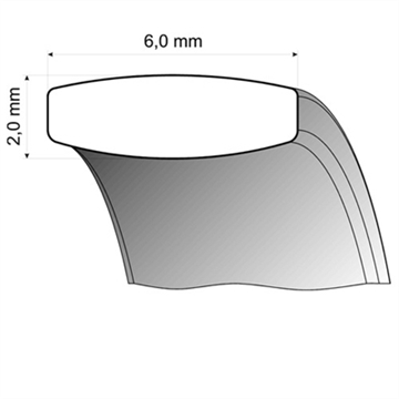 Vielsesringe i Hvidguld med Brillant 0,10 ct - 6 mm
