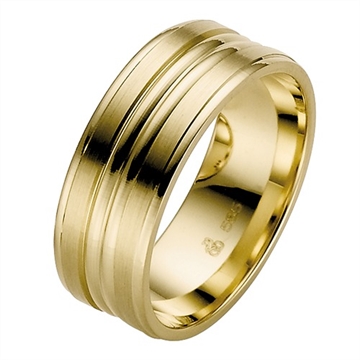 Vielsesring i Guld - 8 mm