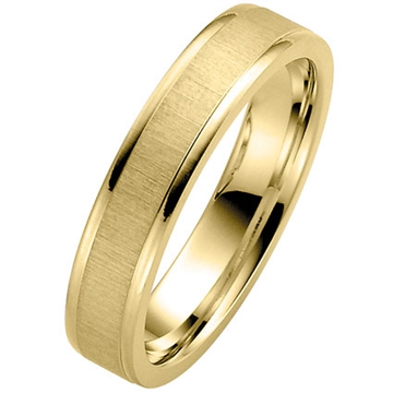 Vielsesring i Guld - 5,0 mm