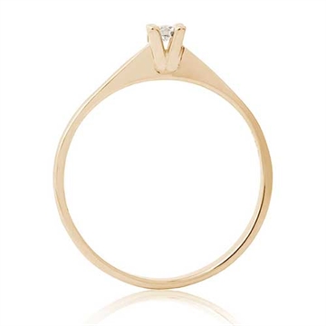 BARTOLI Endless Solitairering i 14 kt. Guld med Diamant - 0,05 ct