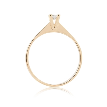 BARTOLI Endless Solitairering i 14 kt. Guld - 0,15 ct.