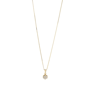 Collier i 14 kt. Guld med Diamanter