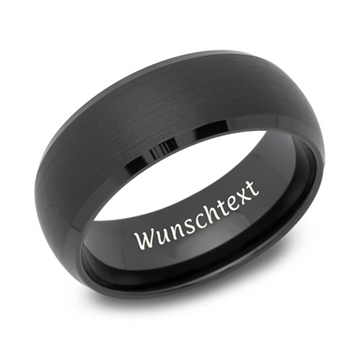 Enkel vieselsring i Tungsten - 8 mm