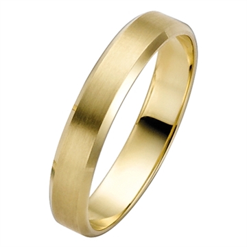 Vielsesring i Guld - 4 mm