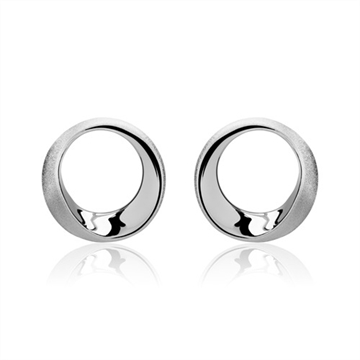 Runde ørestikker i Sølv