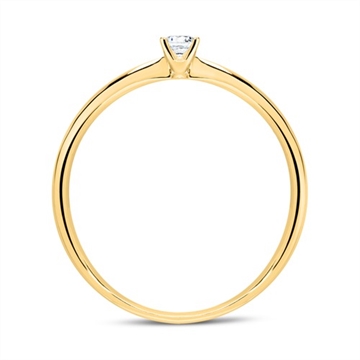 BARTOLI Endless - Solitairering 14 kt. Guld med Diamant - 0,10 ct.