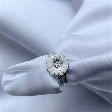 Lund Marguerit ring i Sølv - 9 mm