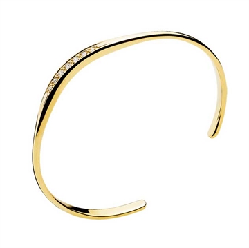 Armring i 14 kt. Guld med Diamanter 0,16 ct