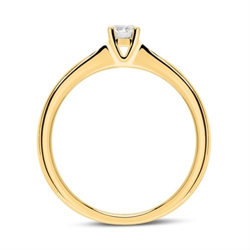 Forlovelsesring i 14 kt. Guld med Diamant - 0,25 ct.