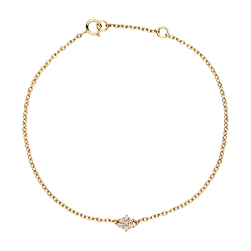 Armbånd i 14 kt. Guld med Roset