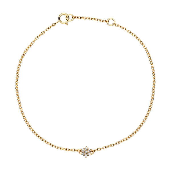 Armbånd i 14 kt. Guld med Roset