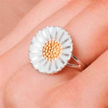 Marguerit ring i Sølv - 18 mm