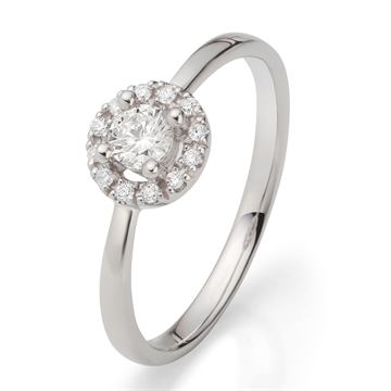 BARTOLI Diamantring i 18 kt. Hvidguld med Diamanter - 0,30 ct.