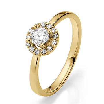 BARTOLI Diamantring i 14 kt. Guld med Diamant - 0,35 ct.