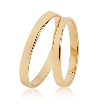 BARTOLI Classic vielsesringe i 14 kt. Guld - 2,5 mm