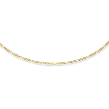 Figaro halskæde i 8 kt. Guld -1,5 mm