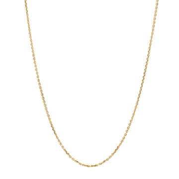 Facet Anker halskæde i 14 kt. Guld - 1,5 mm fra 42 cm