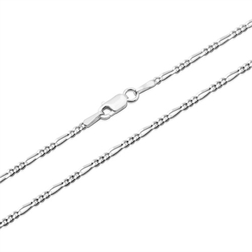 Figaro halskæde i Sølv - 2 mm og 40 cm