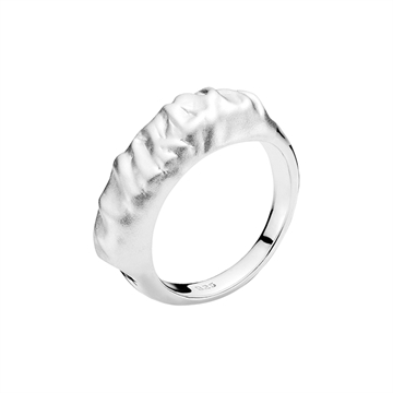 Rustik Ring i Sølv 