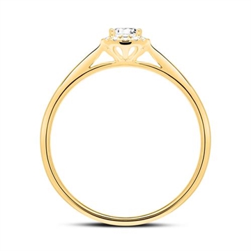 Forlovelsesring i 14 kt. Guld med Diamanter - 0,30 ct.